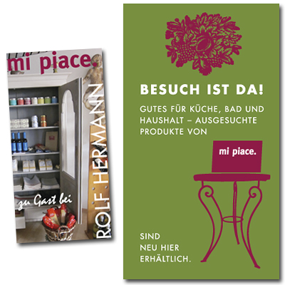 Werbekarten und -plakate